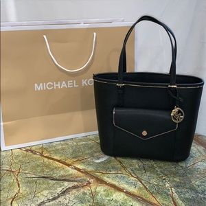 NWT Michael Kors frame Saffiano leather tote